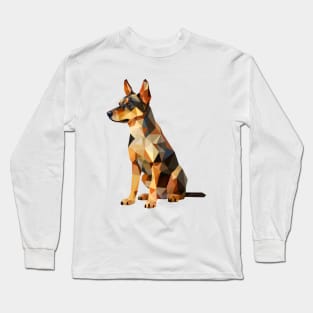 Cute Dog Geometric Long Sleeve T-Shirt